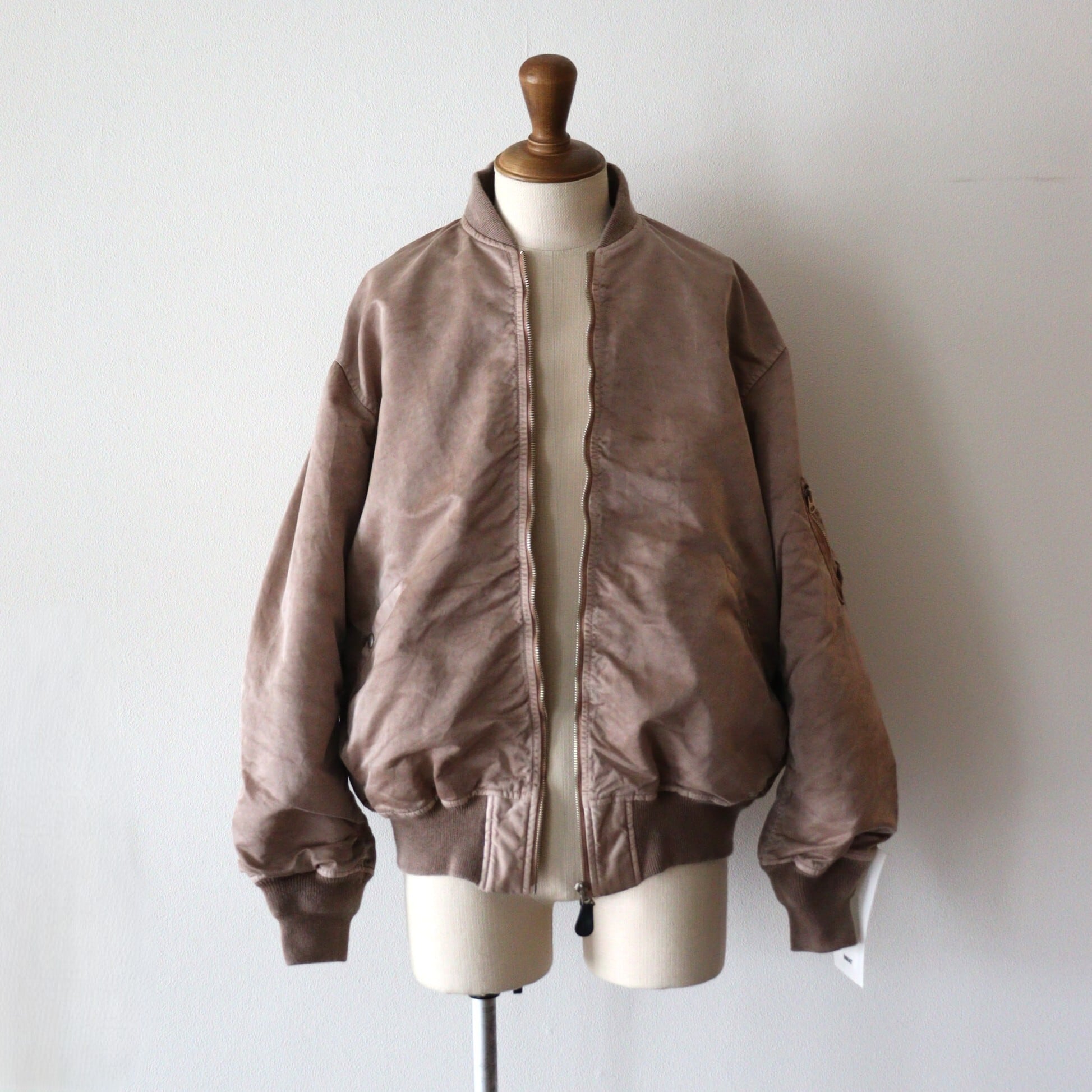 INNAT HAND-DYED BOMBER JACKET サイズ2 INNAT - Hand-Dyed Bomber Jacket -ジャケット-（Gray / グレー