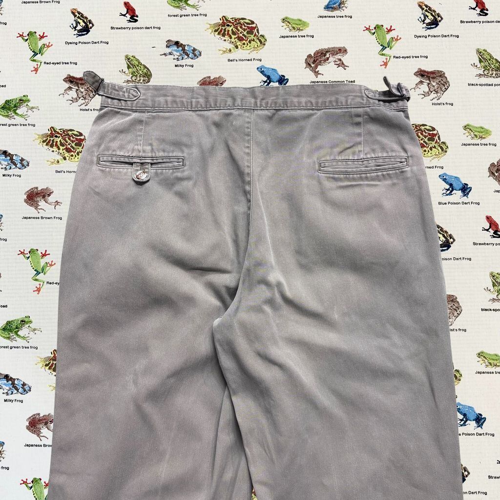 90's USA製 ラルフローレン Polo by Ralph Lauren 2タック チノ サイド