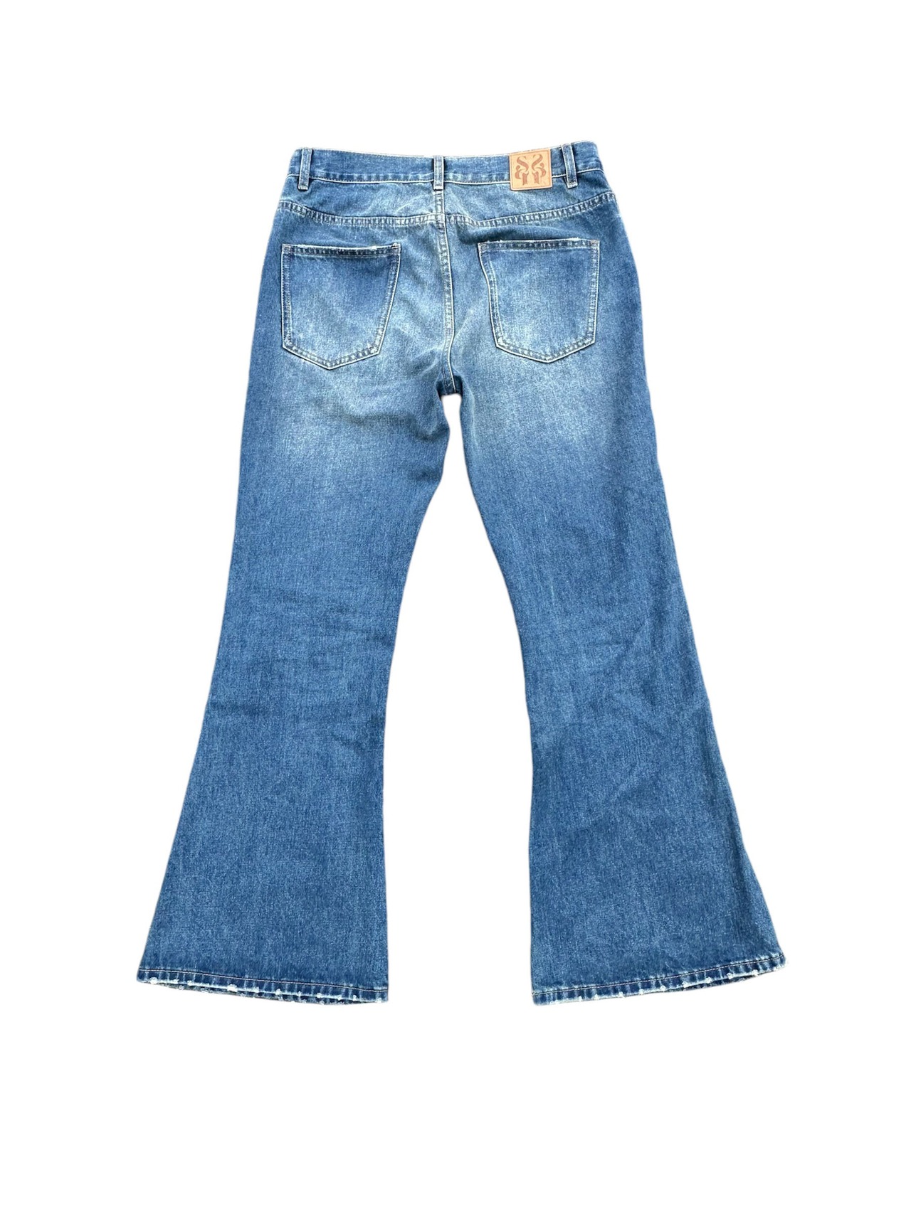 Washed Flare Denim