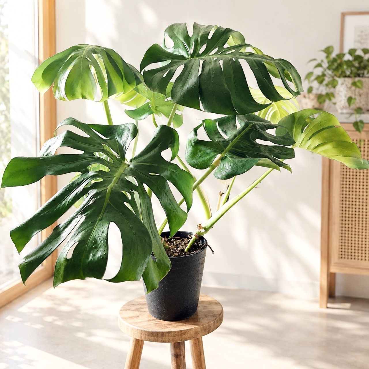 モンステラ ボリュームあり 大葉 観葉植物 calm cafe
