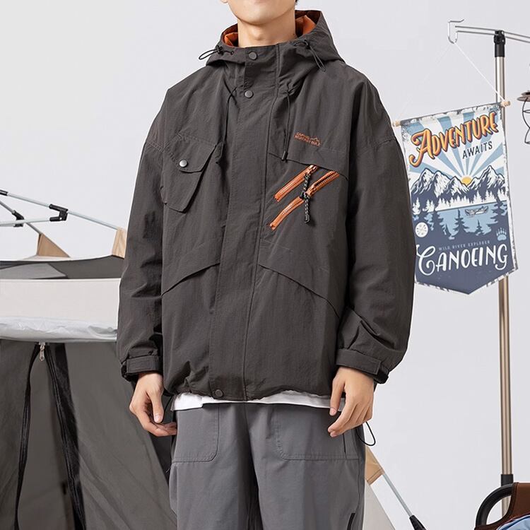 ★RETRO HOODED MOUNTAIN CASUAL JACKET　　　A0687