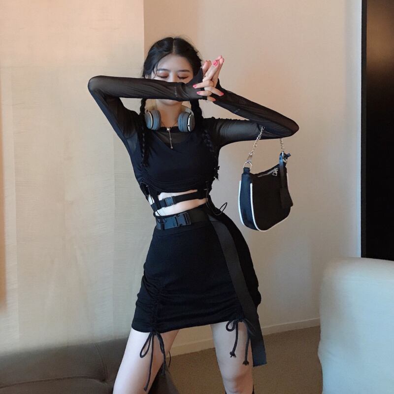 ジャケット レディースサマーホルターベルト スカート 夏物 ハーネス ドラファッションホール66249991567