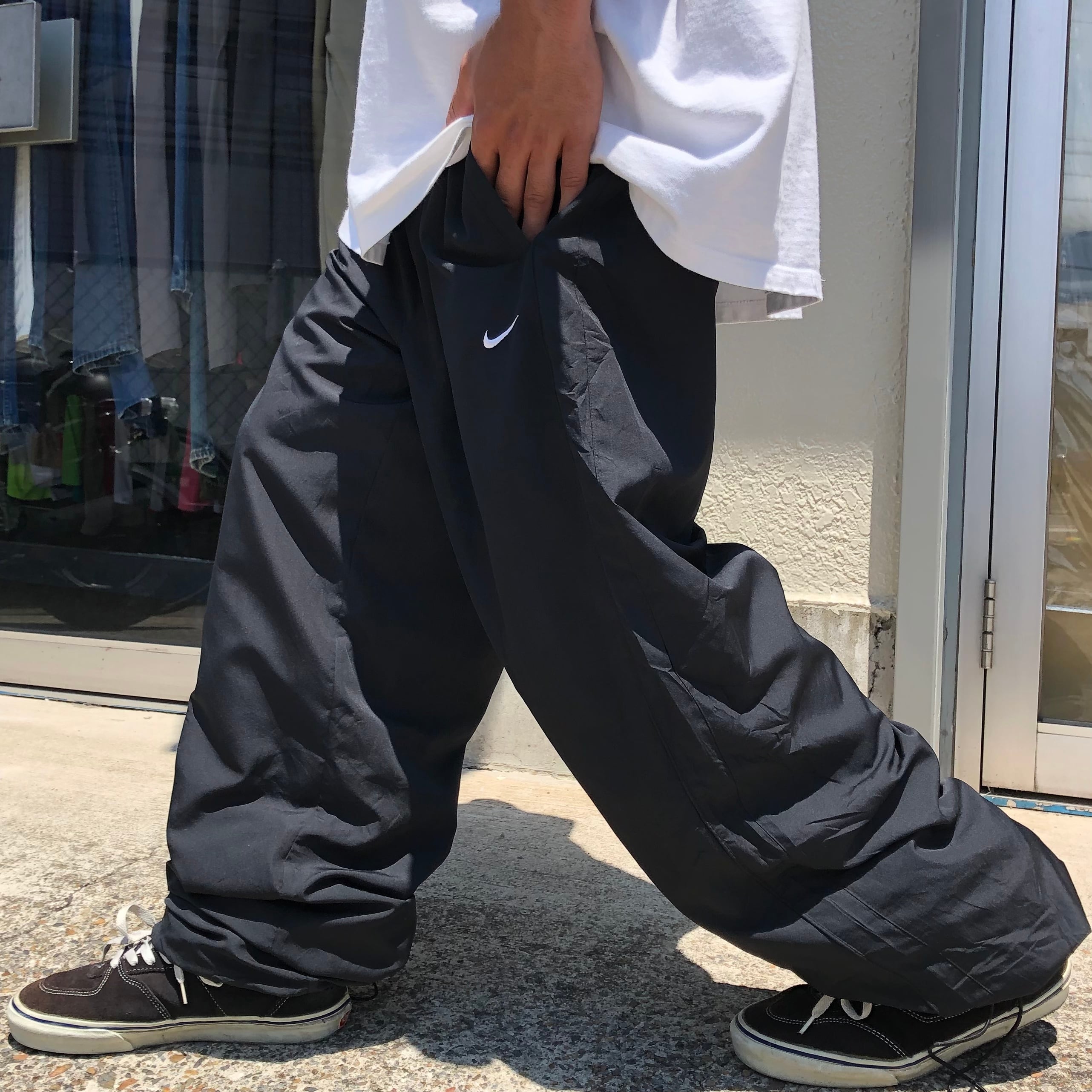 90s 00sアーカイブ y2k ナイキ NIKE ナイロンパンツ XL