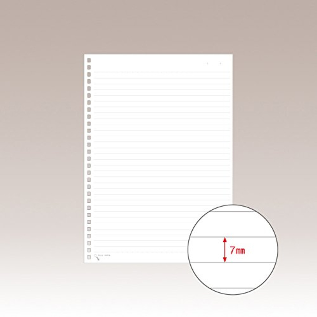 リヒトラブ ツイストリングノート専用リーフ セミB5 29穴 A罫 1組=30枚入り N1600A