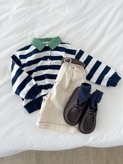 韓国子供服 / Digreen / 26Autumn / stitch bermuda / バミューダパンツ *S~XXL*