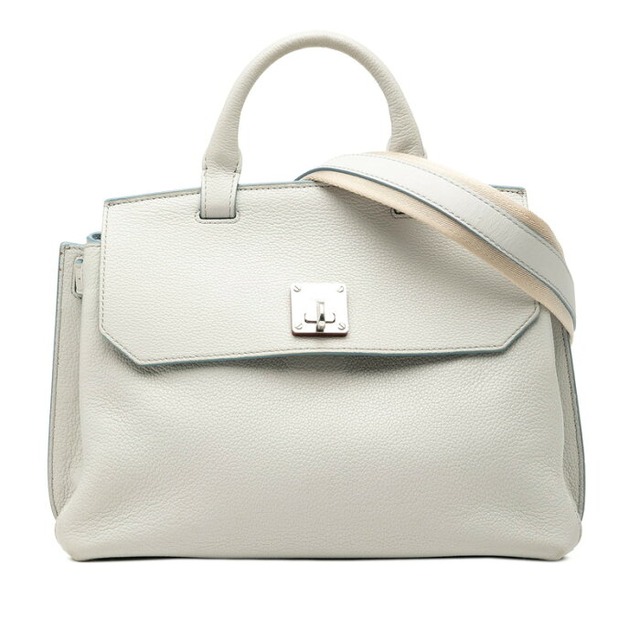エム シー エム ハンドバッグ ショルダーバッグ リュック コンバーチブル バックパック 3WAY グレー レザー レディース MCM 【中古】