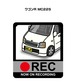 スズキ ワゴンR MC22S ボディ25色設定 ドラレコRECステッカー