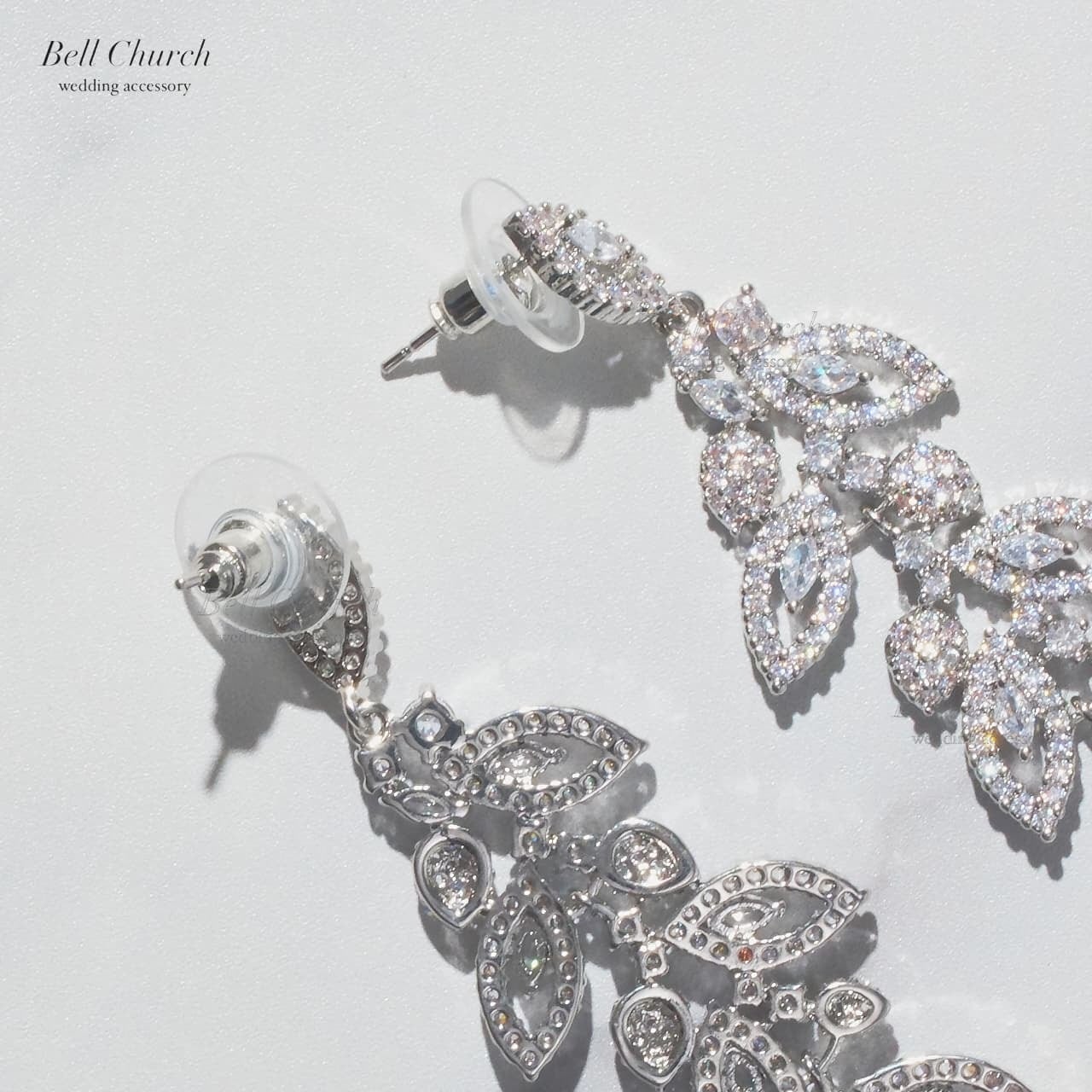 ブライダルピアス イヤリング｜ジルコニア｜シルバー(BC-E100