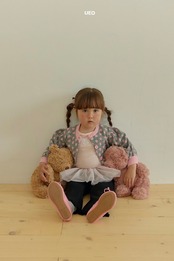 韓国子供服 / ÜEO / ラブリーティアードTシャツ / 秋服 *S~JS*