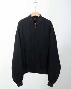 all silk zip up blouson