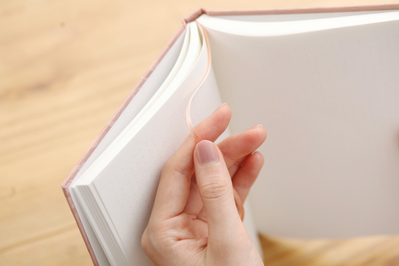 【HONcept】テキスタイルノート Charm Dot（水玉） - Pink 46（ピンク）ノート