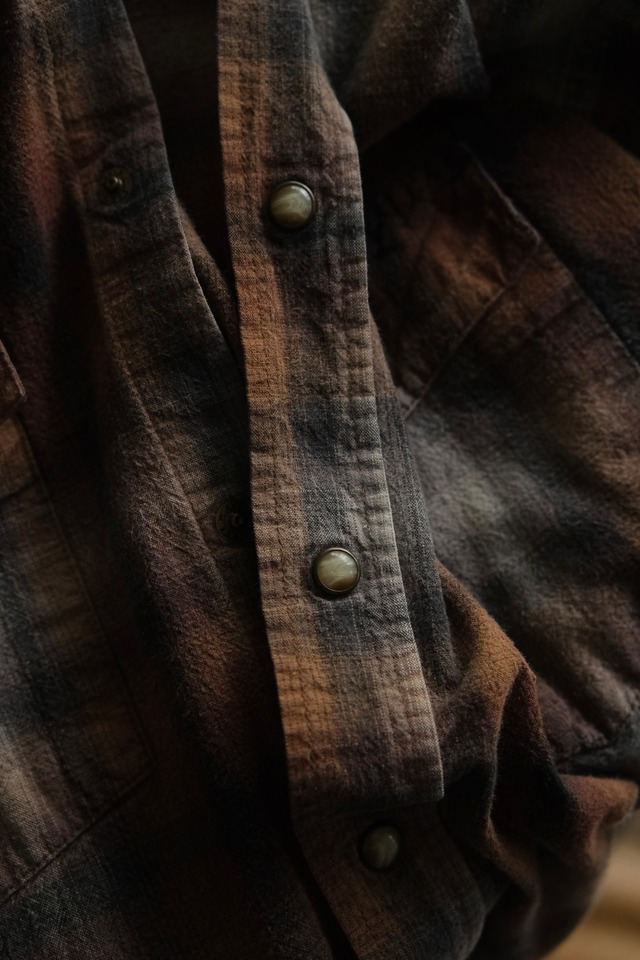 Utah／00's "Powder River OUTFITTERS" western shirt