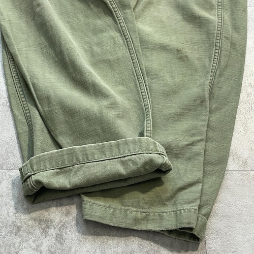 70s アメリカ軍 実物 OG-107 ベイカーパンツ 34/35 詳細写真5
