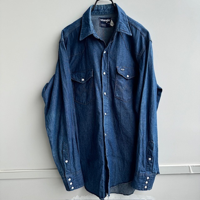 Wrangler 27MW ウエスタンシャツ USA製 80s