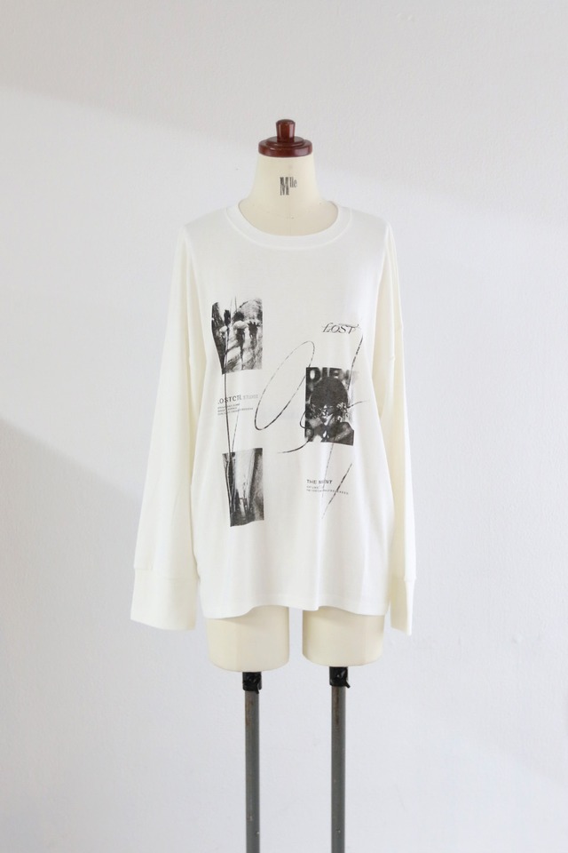 LOST PHOTOプリントロングTシャツ(W26W2042H)