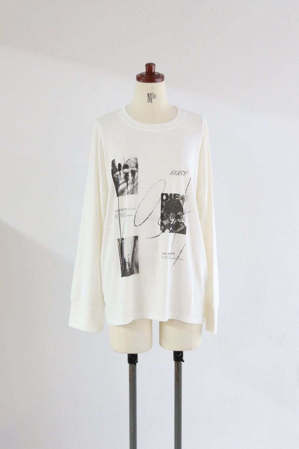 LOST PHOTOプリントロングTシャツ(W26W2042H)