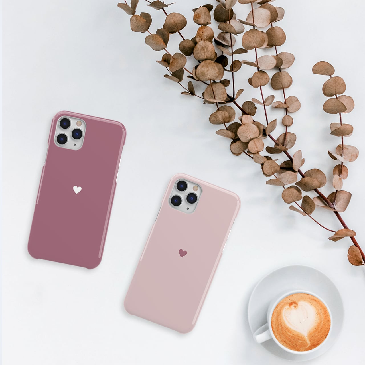 little heart♡ モーヴピンク iPhoneケース スマホケース | LUCK OUT