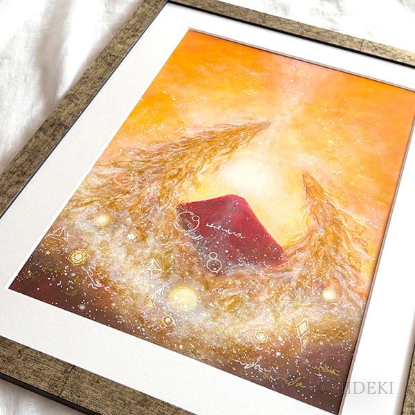 龍神画☆「赤富士昇龍」人気テーマ、赤富士と昇龍 | ヒーリングアート