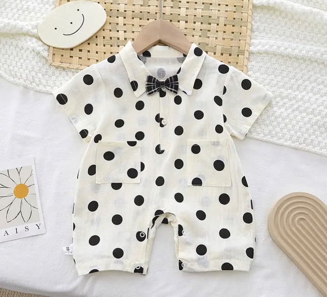 水玉ロンパース/ワンピース