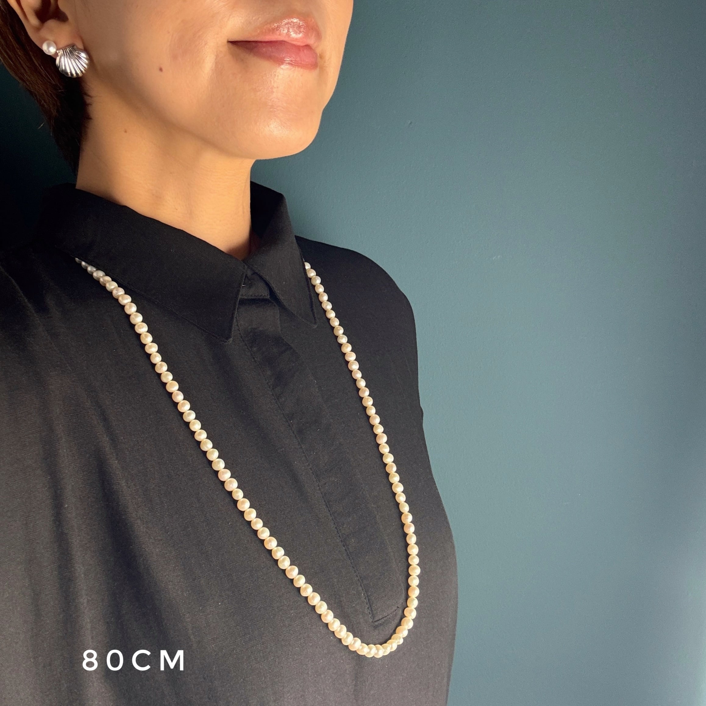 Lagoon Original バロックパール ロングネックレス 80cm ポテト