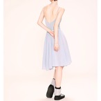 ベルベット グレーブルー キャミソールレオタード  L1307