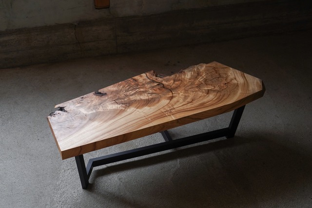 楠の一枚板 ローテーブル ＜送料無料＞