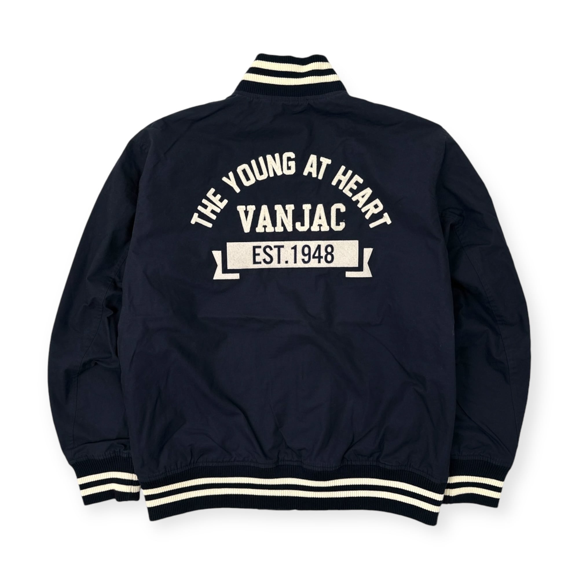 VAN JAC ヴァンヂャケット BIGワッペン&刺繍ロゴ 裏ストライプ VAN JAC ヴァンヂャケット BIGワッペン&刺繍ロゴ 裏ストライプ