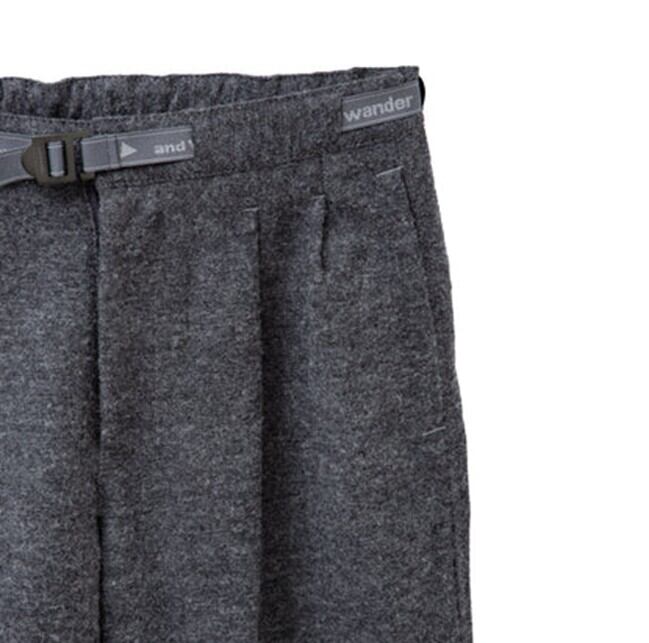 andwander】wool twill wide pants | GLB STORE