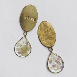 plate earring / pierce