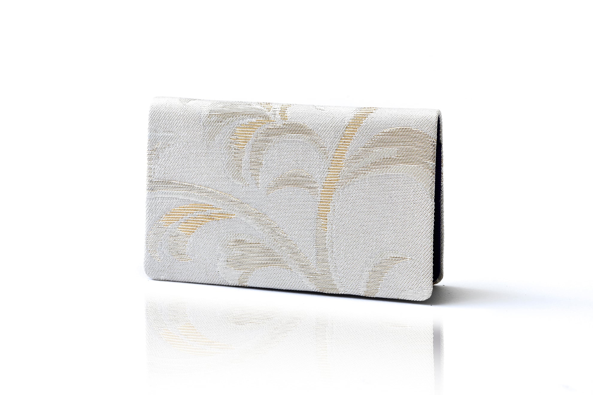 名刺入れ/ 古代金錦/「唐花」/白金 Cc/OCH-KODK-M1-C19-15