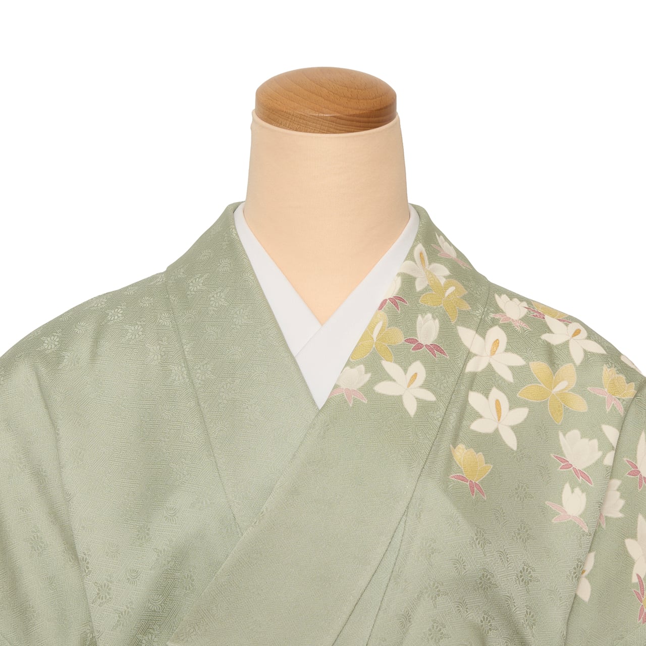 日本工芸会正会員 清水光美 群生するお花の模様 京友禅訪問着 三越扱