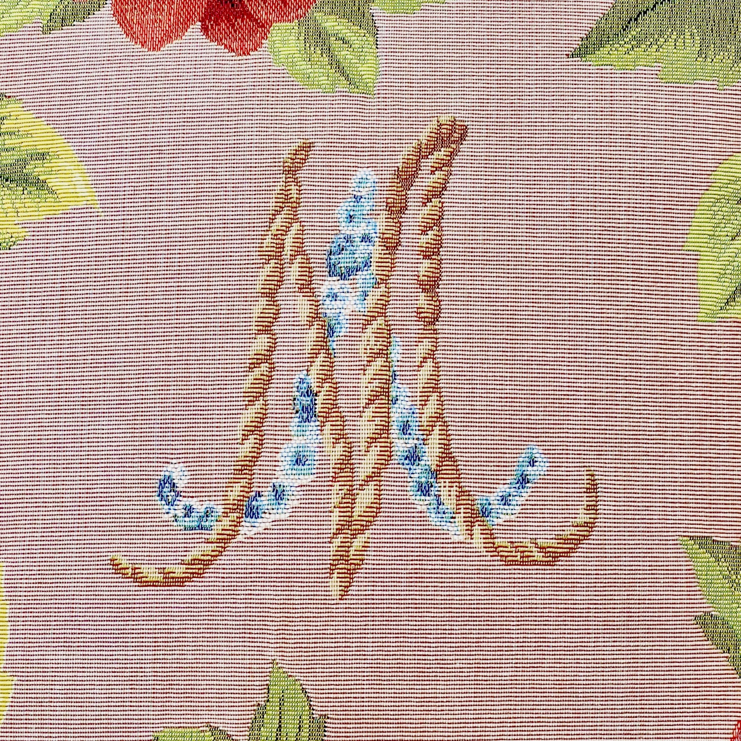 クッション・カバー48cm】マリーアントワネットリース/ピンク地