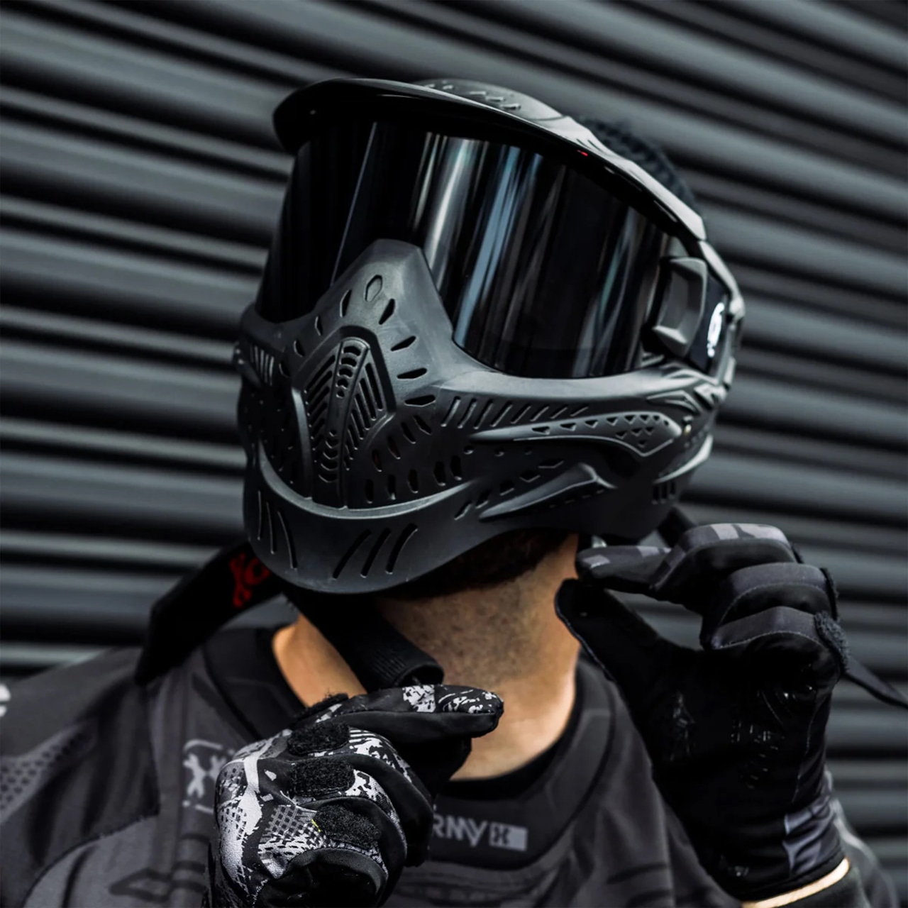 【HK army】HSTL Goggle - Black w/ Smoke Thermal Lens フェイスガード【ブラック/スモークレンズ】