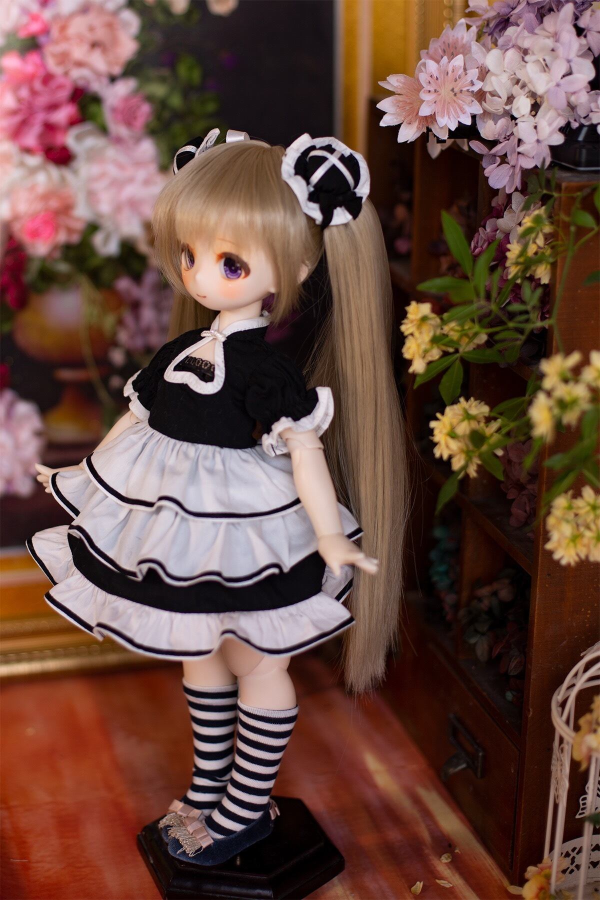 衣装セット！ロリータ メイド服 洋服 服 BJD 1/3 1/4 1/6 ブライス