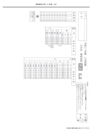 2023年度　私立薬学部入試問題と解答　6.昭和薬科大学