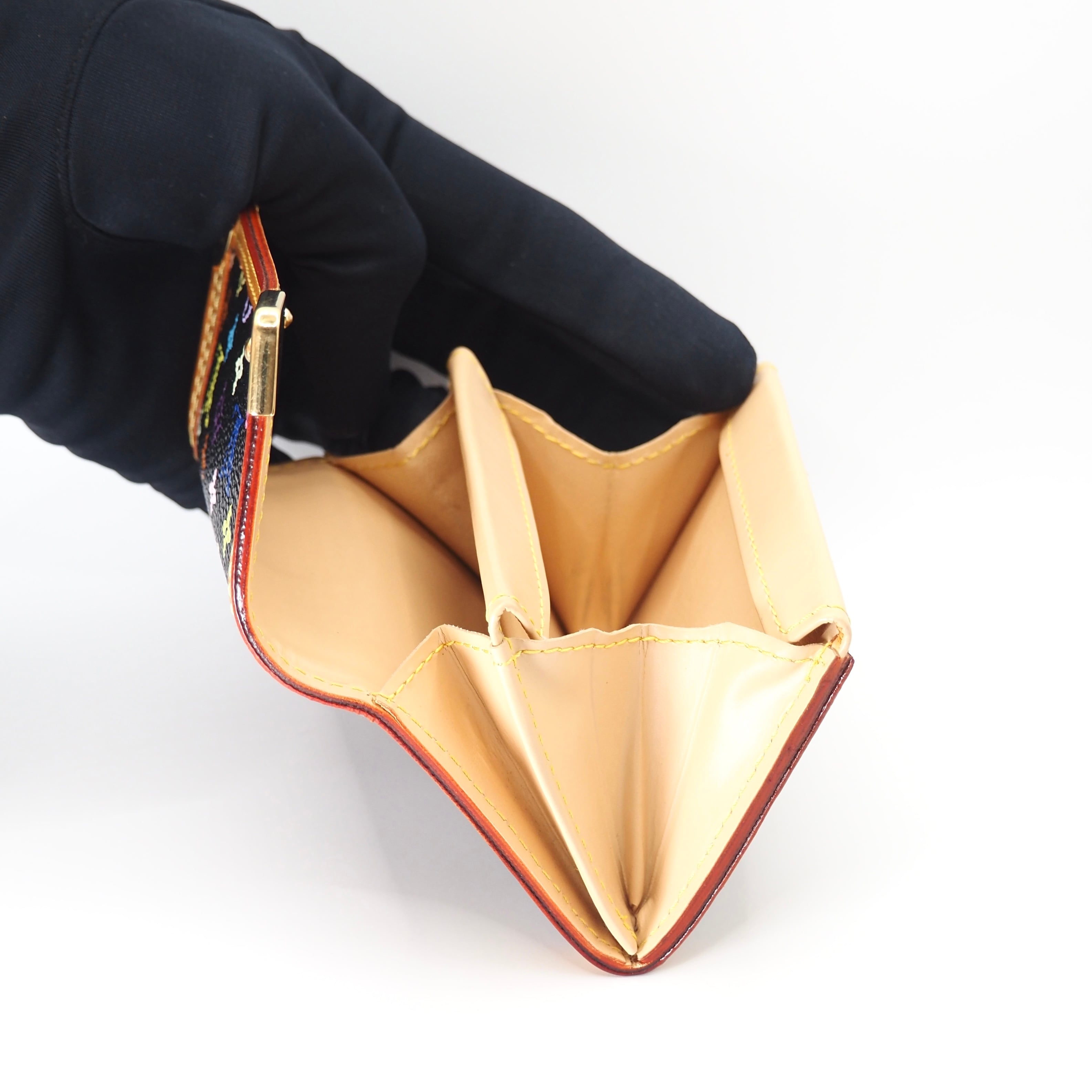 LOUIS VUITTON モノグラムマルチカラー ポルトモネ・プラ 財布 ルイ