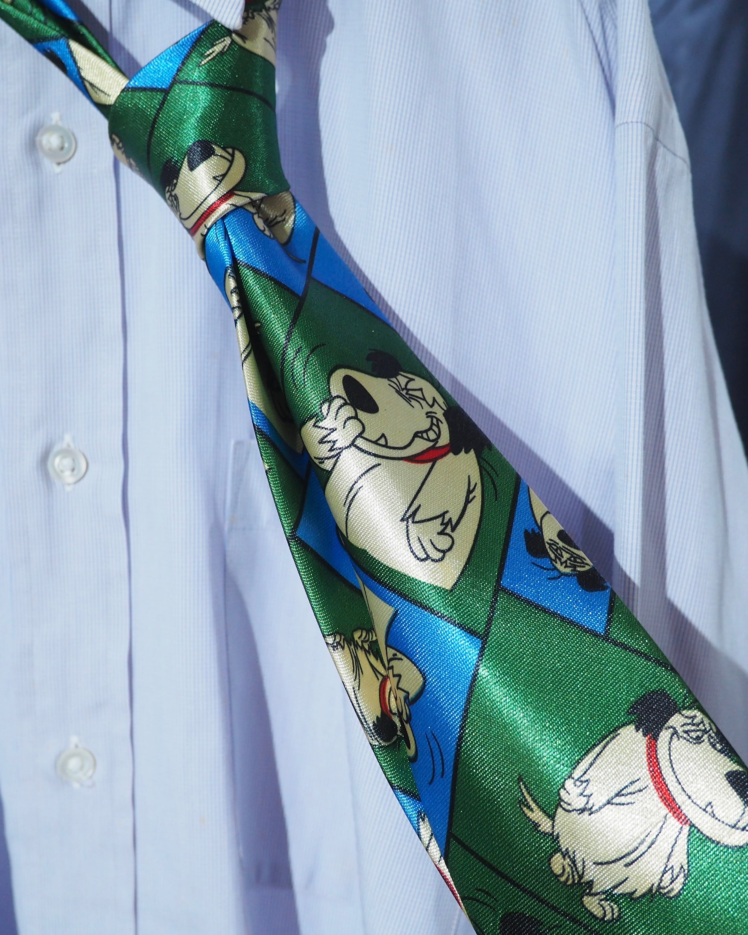 1994s " SEGA " Funny Dog printed vintage Tie