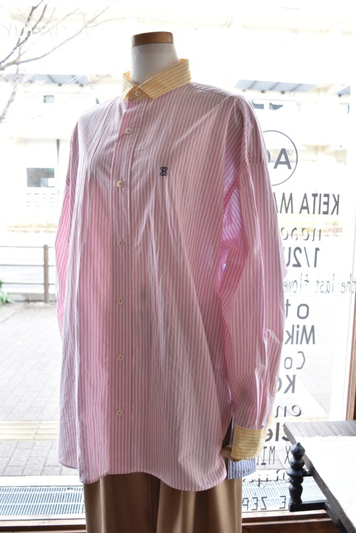 TICCA(ティッカ) 25S/S ハーブスクエアビッグシャツUNI MIX