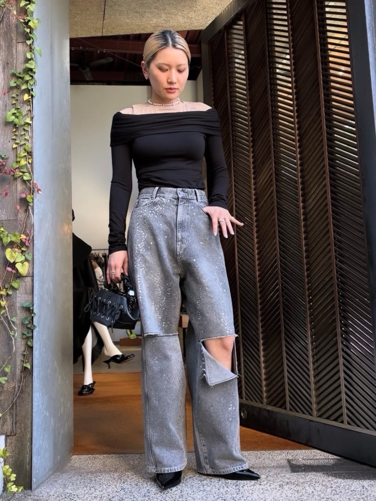 THINGS THAT MATTER　シングスザットマター  / SPARKLE DENIM PANTS / デニムパンツ - 3