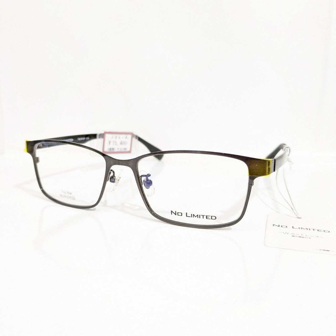 【NO LIMITED】ウエリントンメタルフレーム サングラス ガンメタ