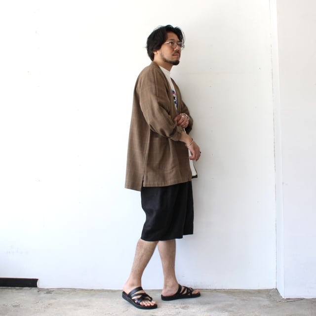 HARVESTY リネンイージーサーカスショーツ 40s-Linen Canvas Circus