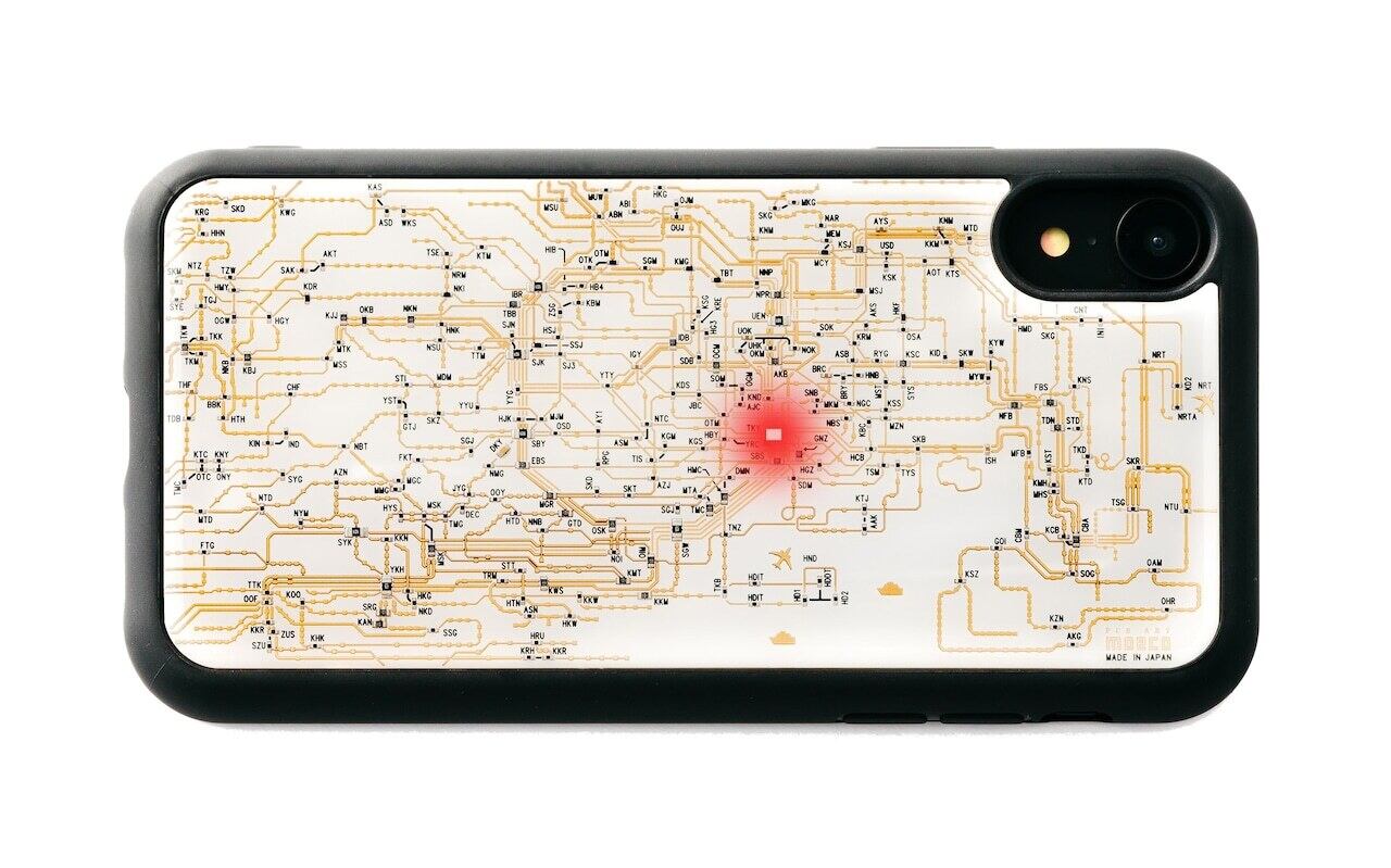 FLASH 東京回路線図 iPhone XR ケース | PCB ART moeco