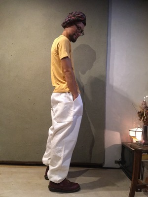 旅人の百姓袴 白