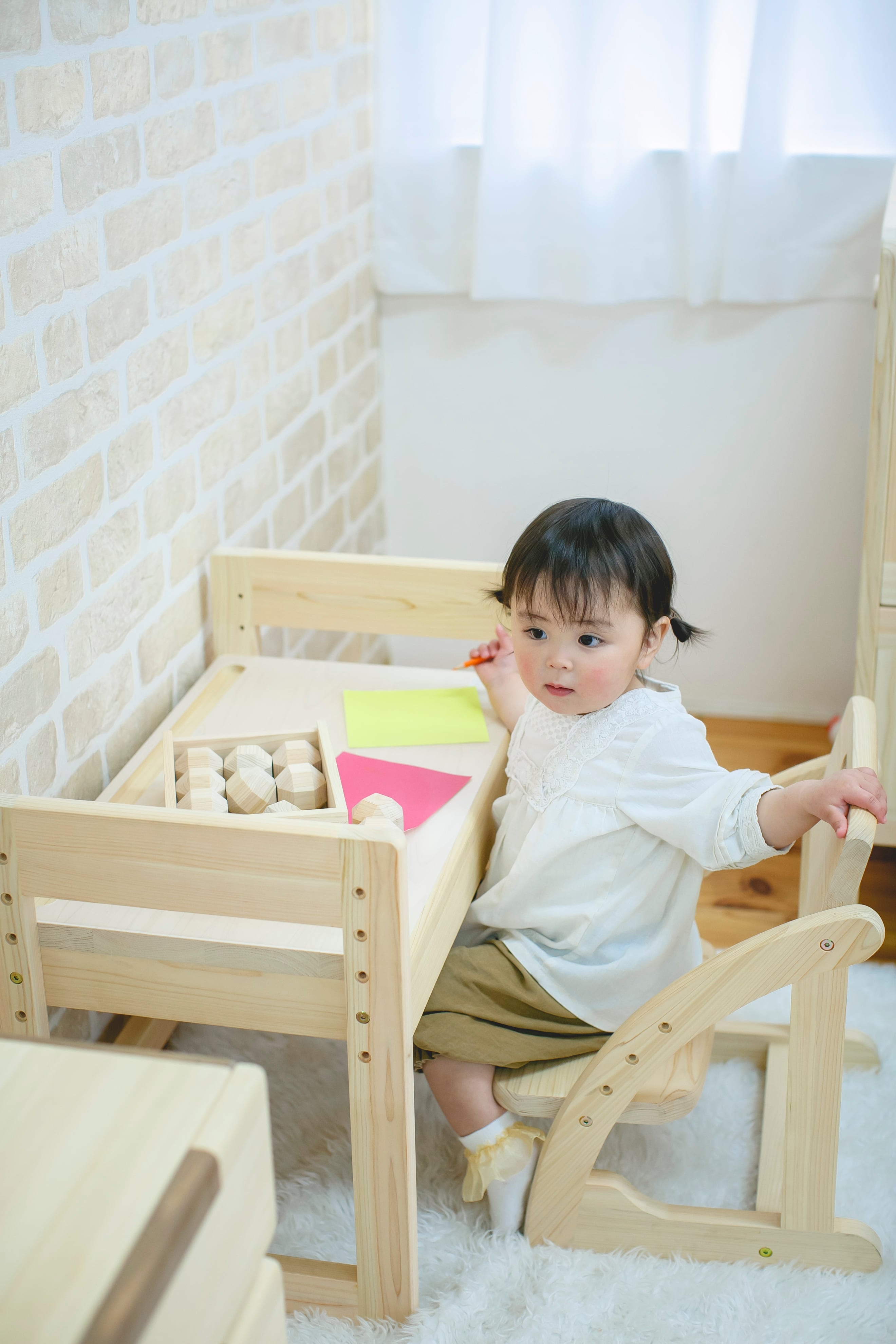 応援グッズ dckyk キッズデスク KIDS DESK | 木製家具 入学祝い | 木のおもちゃ 家具の