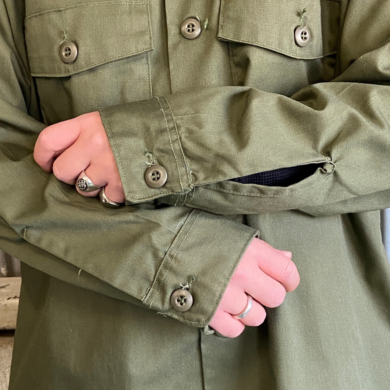ビッグサイズ 92年納品 米軍実品 U.S.ARMY OG-507 ユーティリティ 
