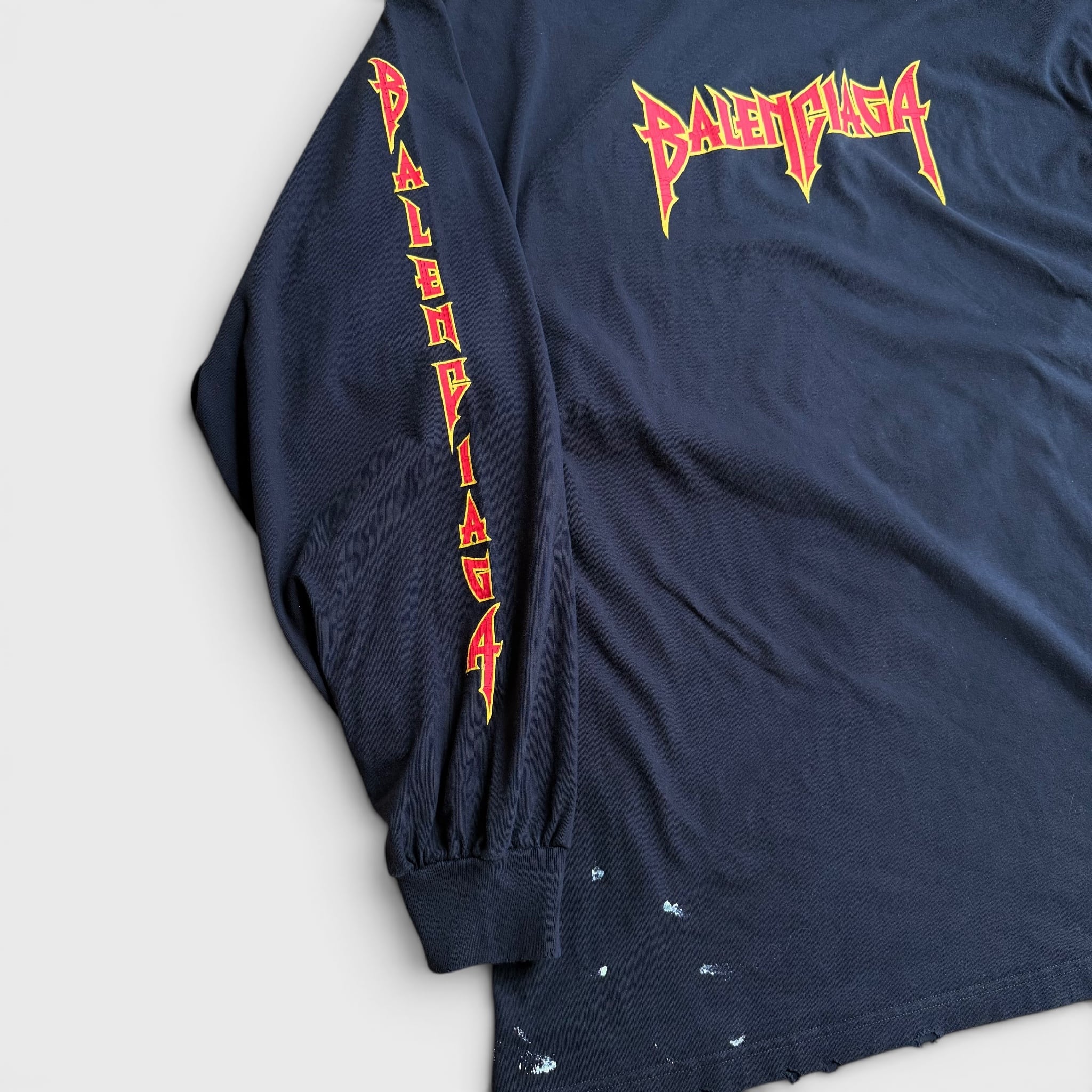 BALENCIAGA バレンシアガ メタル オーバーサイズ ロングスリーブ T