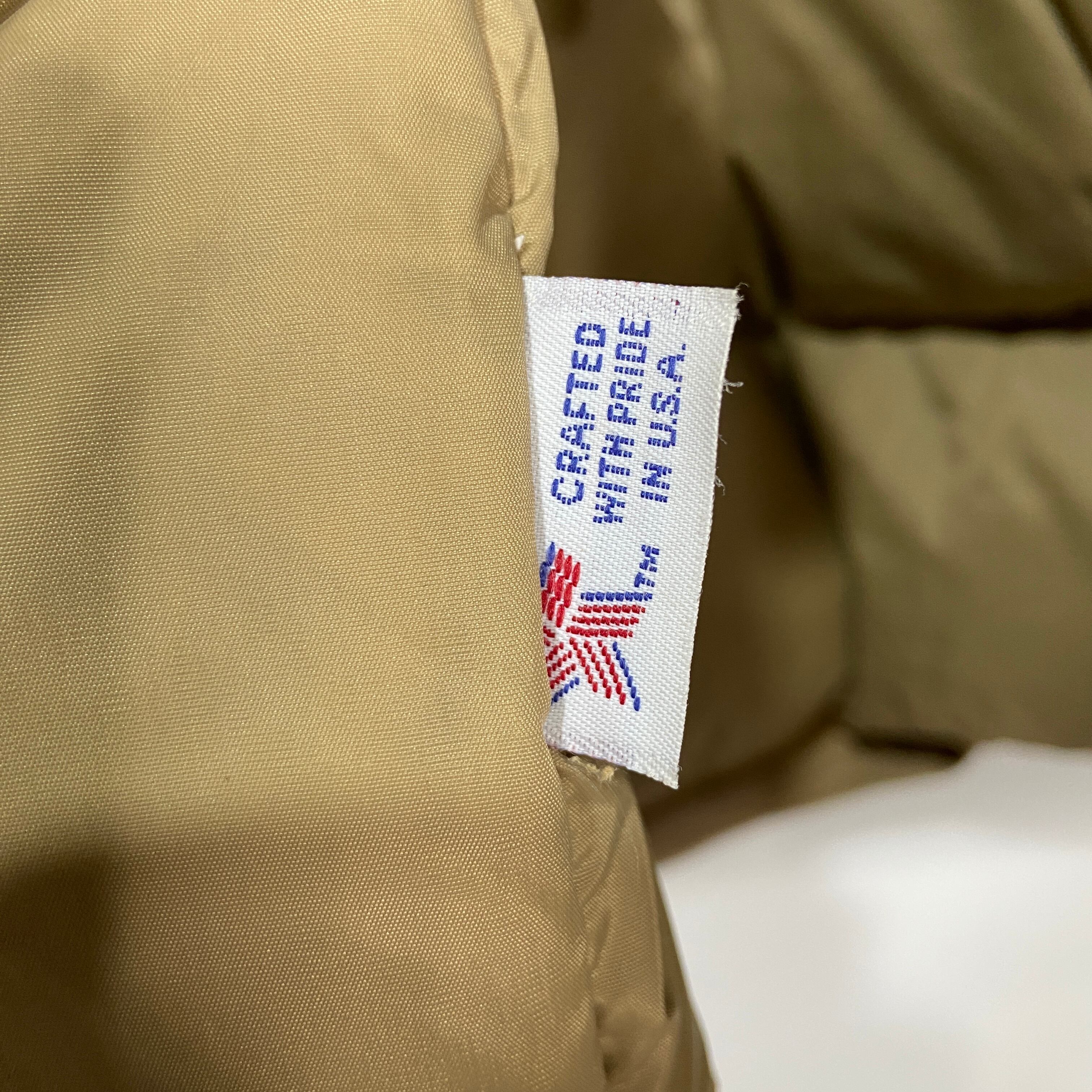 90s USA製 Schott ショット ダウンジャケット ベージュ XL 90s USA製 Schott ショット ダウンジャケット ベージュ XL