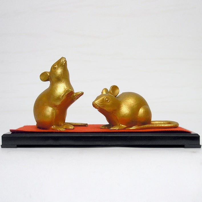 干支・置物・ねずみ・No.180517-05・梱包サイズ60 | リサイクル