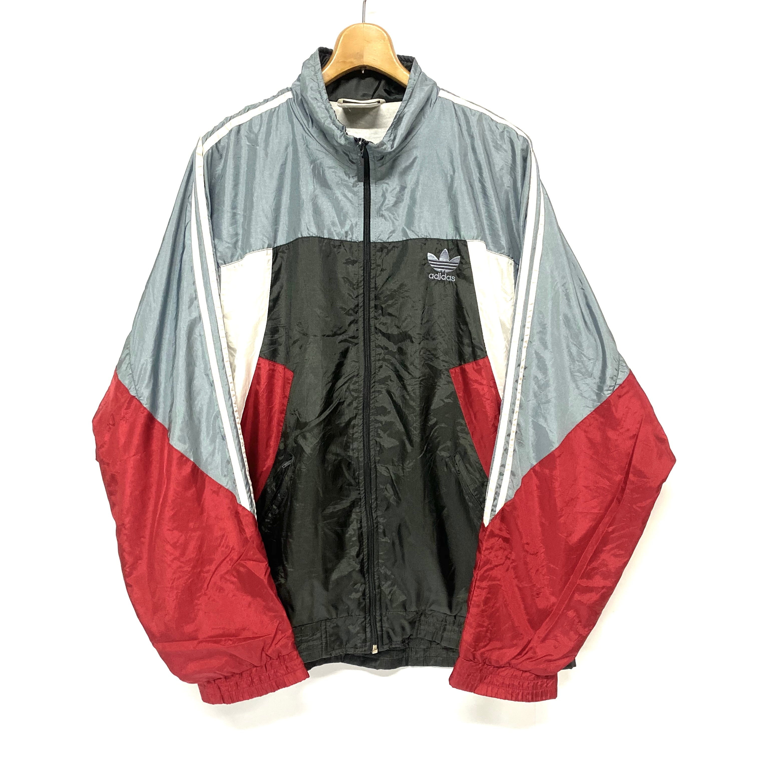 80〜90年代 80s 90s 銀タグ adidas アディダス ナイロンジャケット 