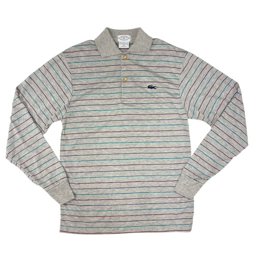 "IZOD LACOSTE"長袖ボーダーポロシャツ